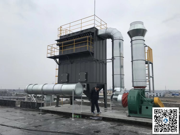 華新客戶某企業(yè)粉塵凈化施工現(xiàn)場(chǎng)